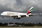 A6-EDE - Emirates Airlines Airbus A380 aircraft