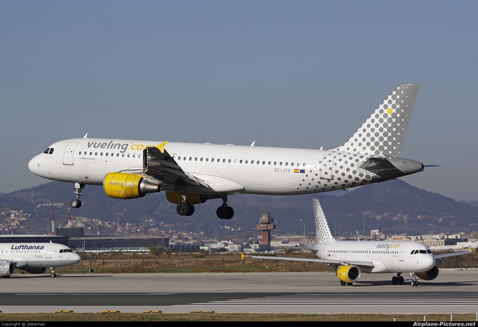 Vueling Airlines EC-JYX aircraft at Barcelona - El Prat