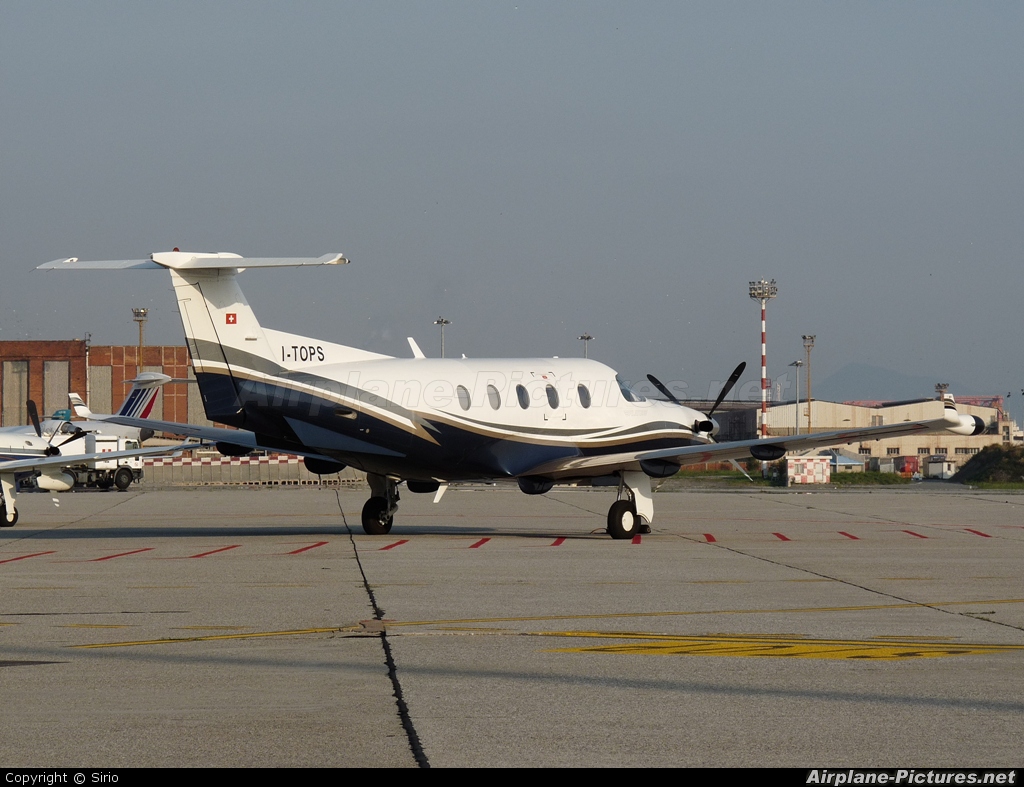 Top Jet Executive I-TOPS aircraft at Genoa - Sestri