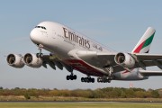 A6-EDH - Emirates Airlines Airbus A380 aircraft