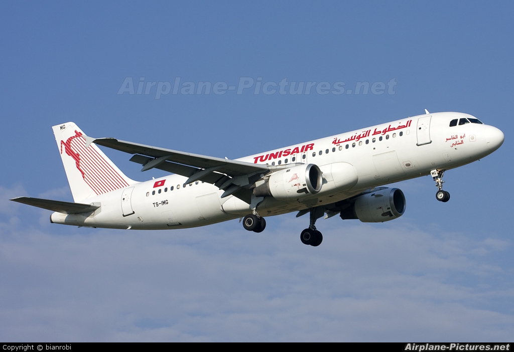 Tunisair TS-IMG aircraft at Verona - Villafranca