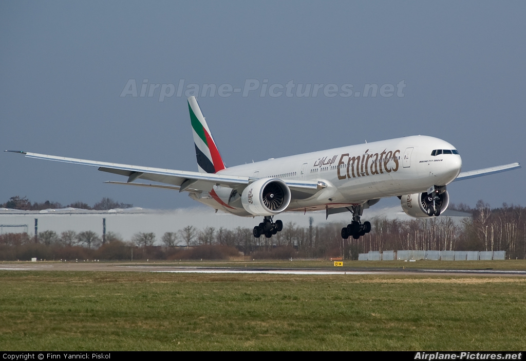 Emirates Airlines A6-EBN aircraft at Hamburg - Fuhlsbüttel
