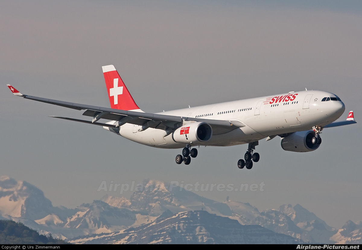 Swiss HB-JHA aircraft at Zurich