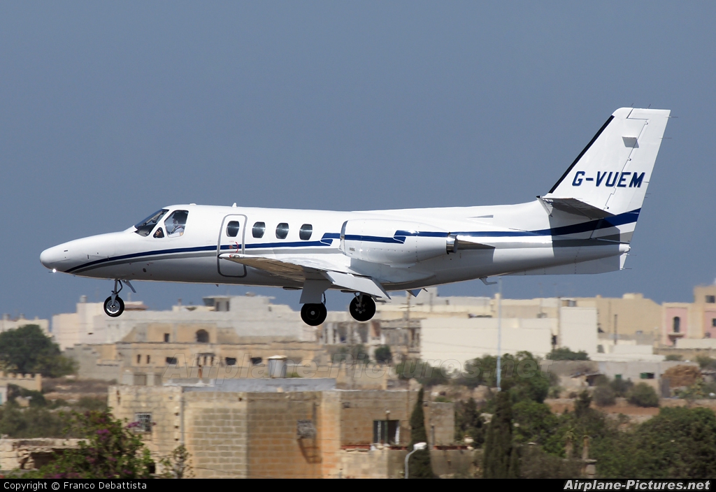 Private G-VUEM aircraft at Malta Intl