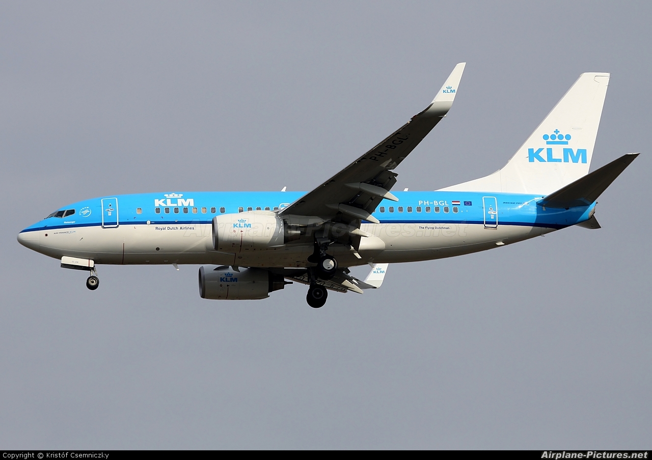 KLM PH-BGL aircraft at Budapest Ferenc Liszt International Airport