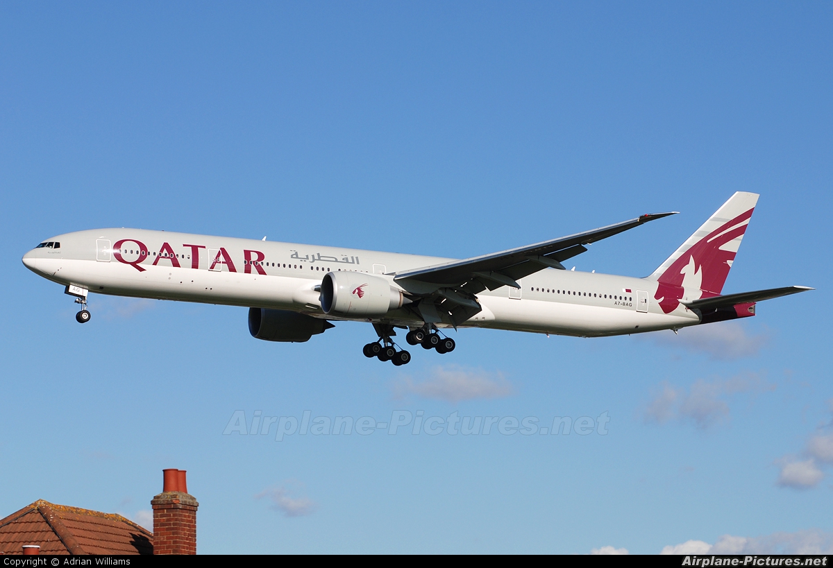 Qatar Airways A7-BAG aircraft at London - Heathrow