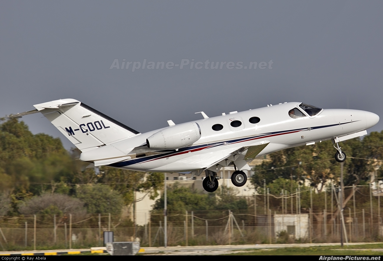 Private M-COOL aircraft at Malta Intl