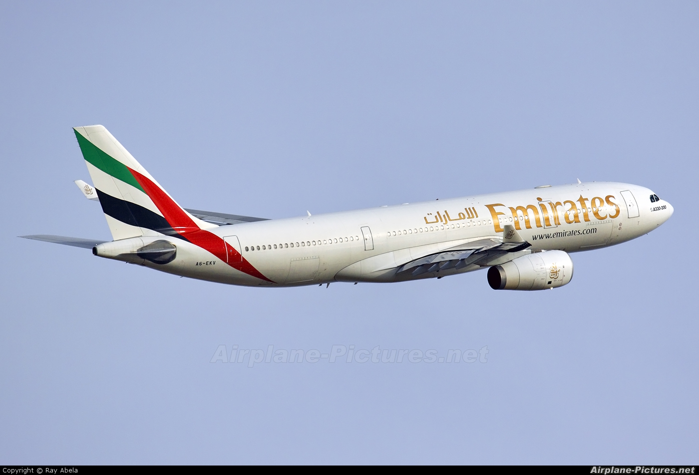 Emirates Airlines A6-EKV aircraft at Malta Intl