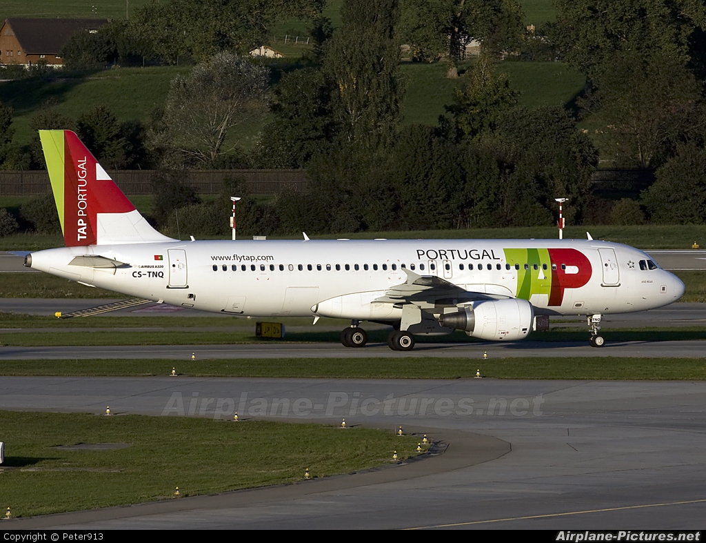 TAP Portugal CS-TNQ aircraft at Zurich