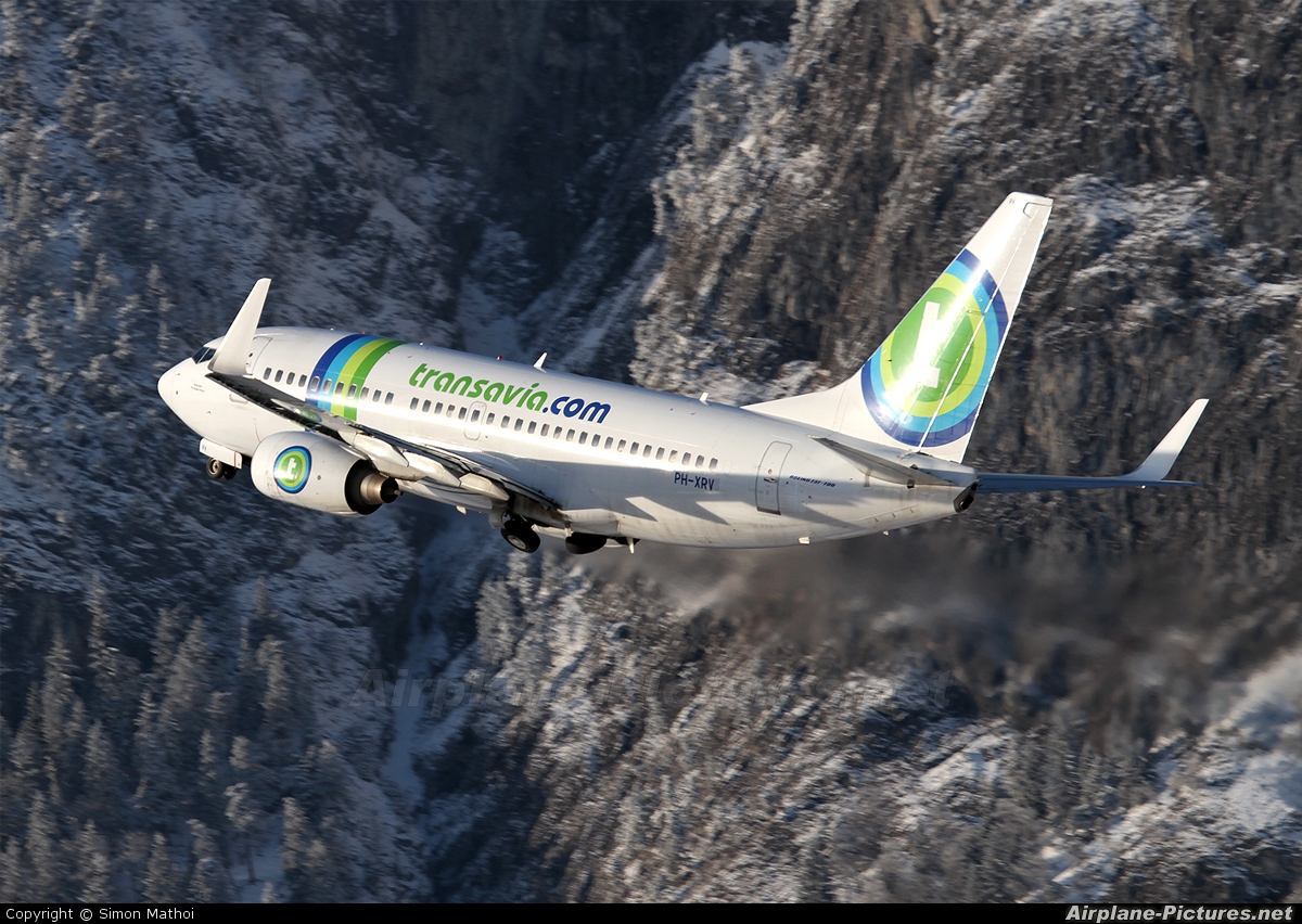 Transavia PH-XRV aircraft at Innsbruck