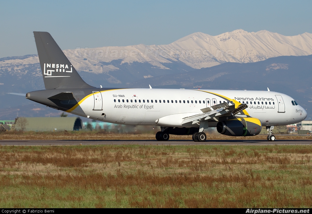 Nesma Airlines SU-NMA aircraft at Verona - Villafranca