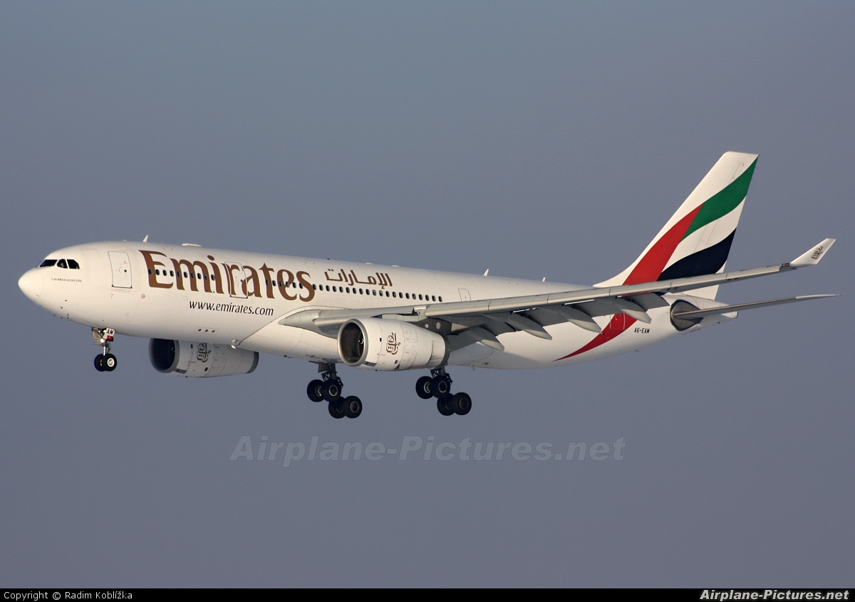 Emirates Airlines A6-EAM aircraft at Prague - Václav Havel