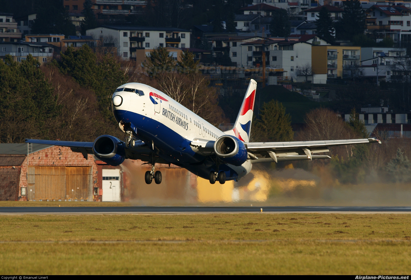British Airways G-DOCH aircraft at Innsbruck