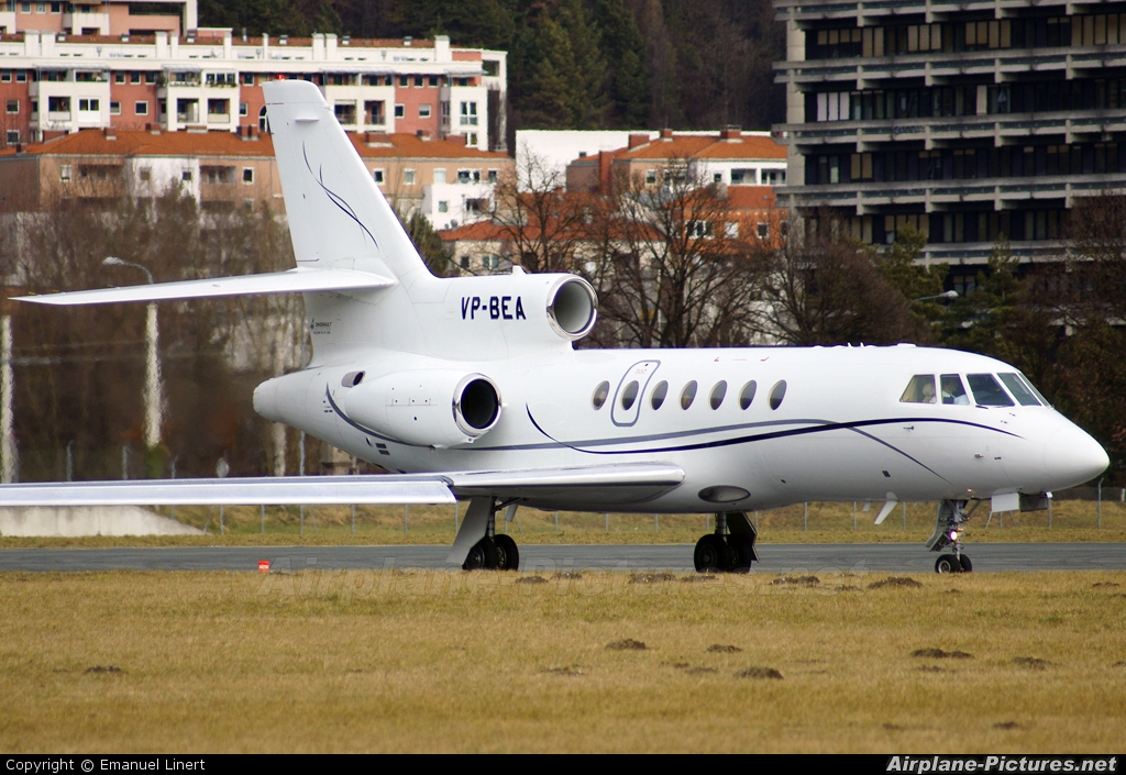 Private VP-BEA aircraft at Innsbruck