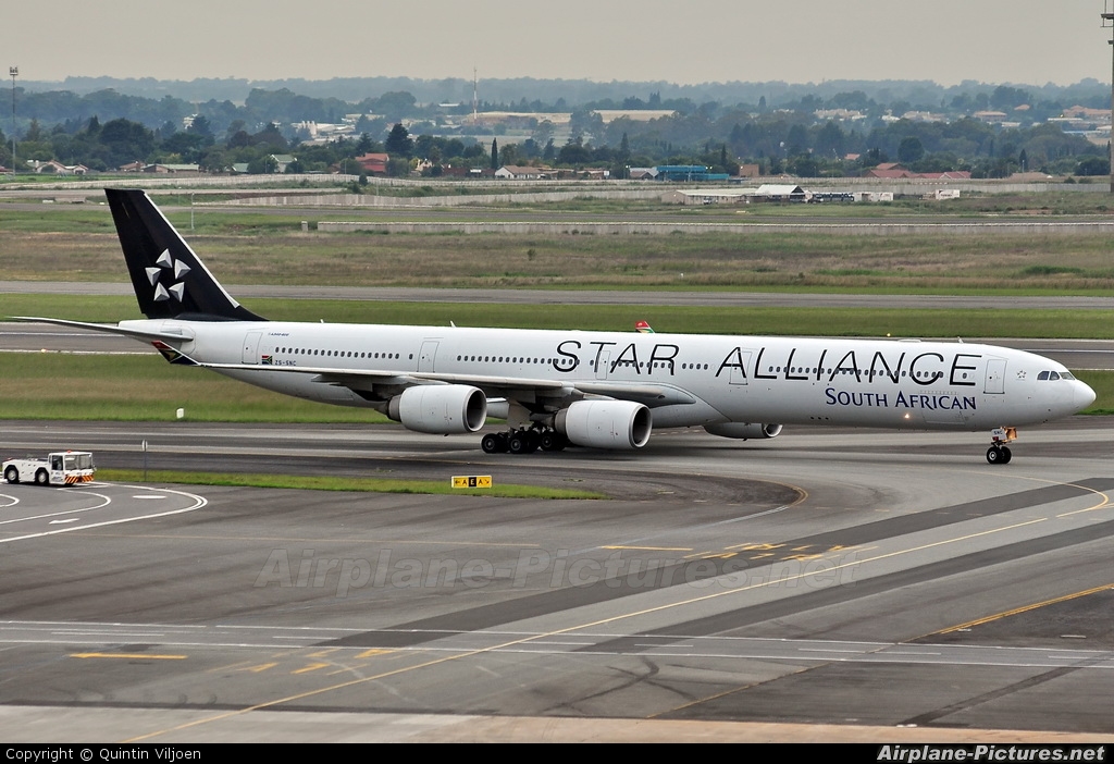 South African Airways ZS-SNC aircraft at Johannesburg - OR Tambo Intl