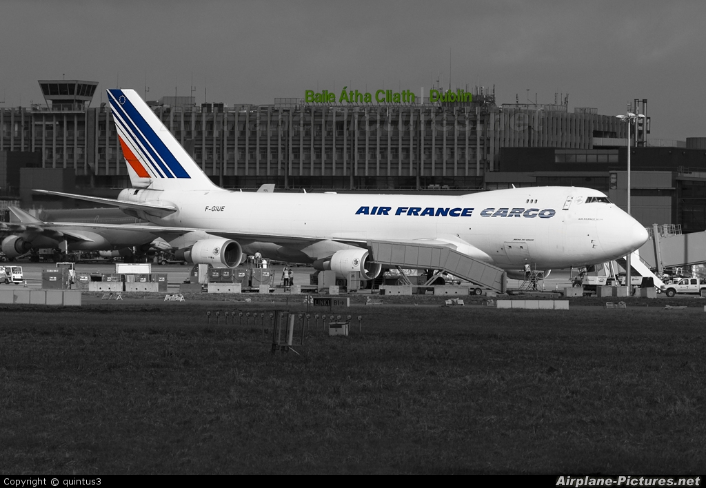 Air France Cargo F-GIUE aircraft at Dublin