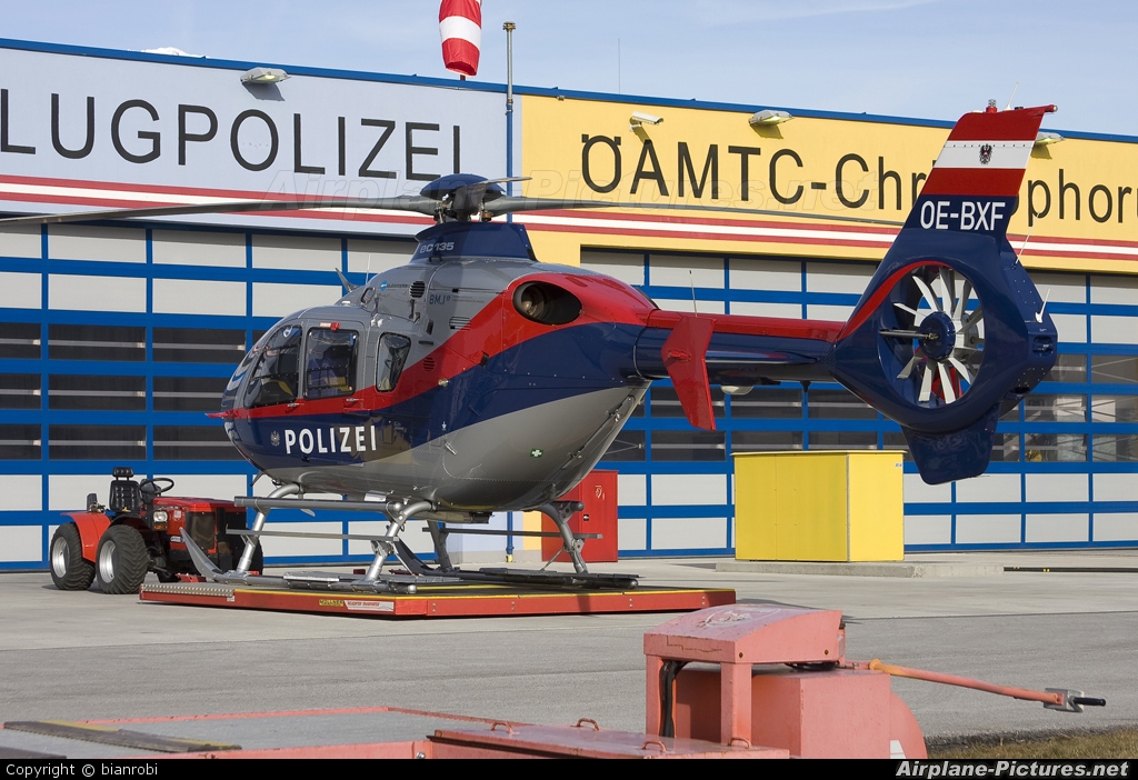 Austria - Police OE-BXF aircraft at Innsbruck