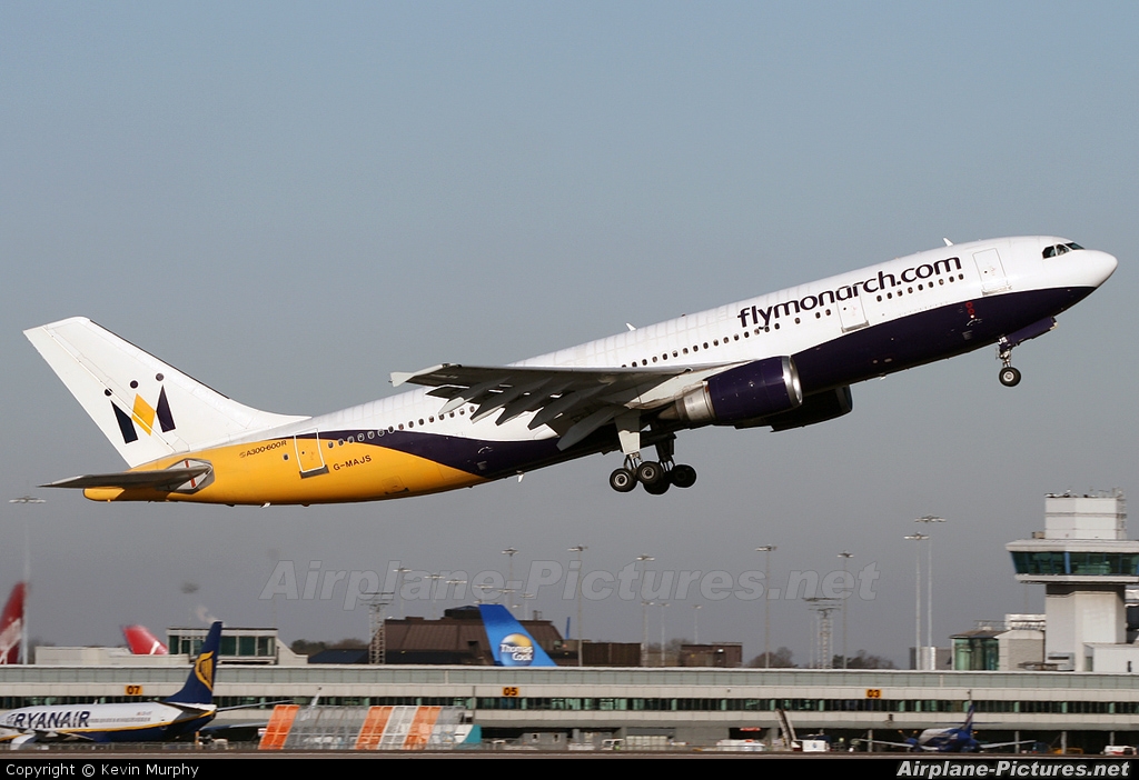 Monarch Airlines G-MAJS aircraft at Manchester