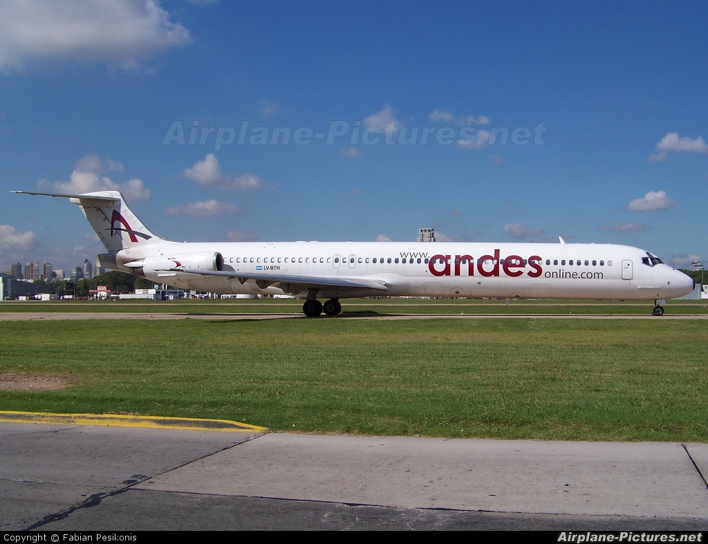 Andes Lineas Aereas  LV-BTH aircraft at Buenos Aires - Jorge Newbery
