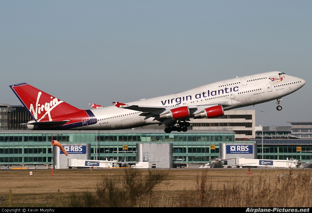 Virgin Atlantic G-VXLG aircraft at Manchester