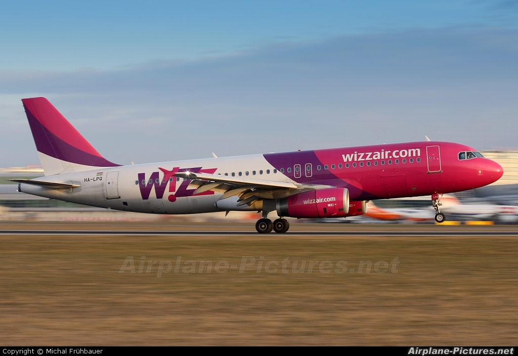 Wizz Air HA-LPQ aircraft at Prague - Václav Havel