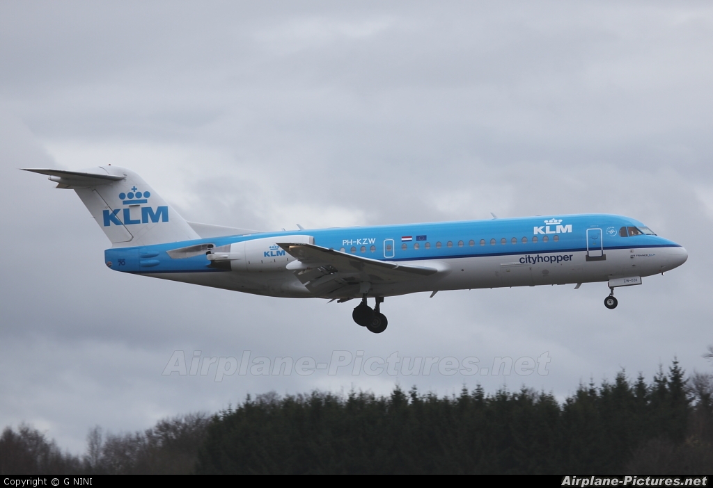 KLM Cityhopper PH-KZW aircraft at Luxembourg - Findel