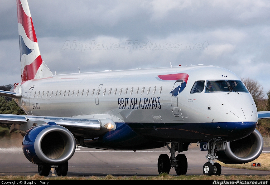 British Airways - City Flyer G-LCYF aircraft at Edinburgh