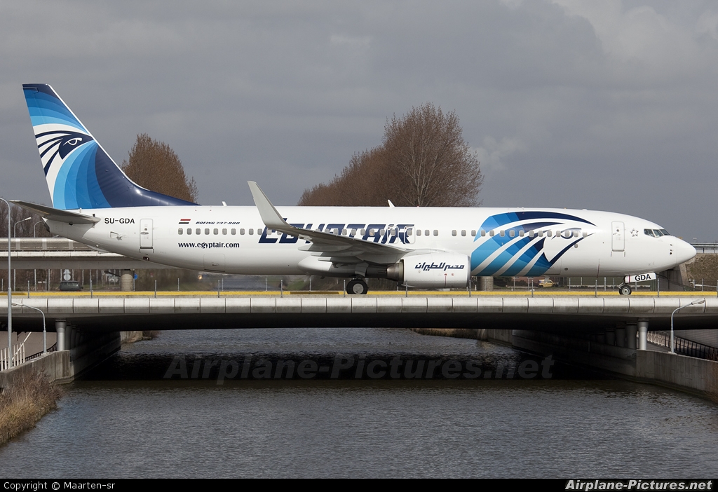 Egyptair SU-GDA aircraft at Amsterdam - Schiphol