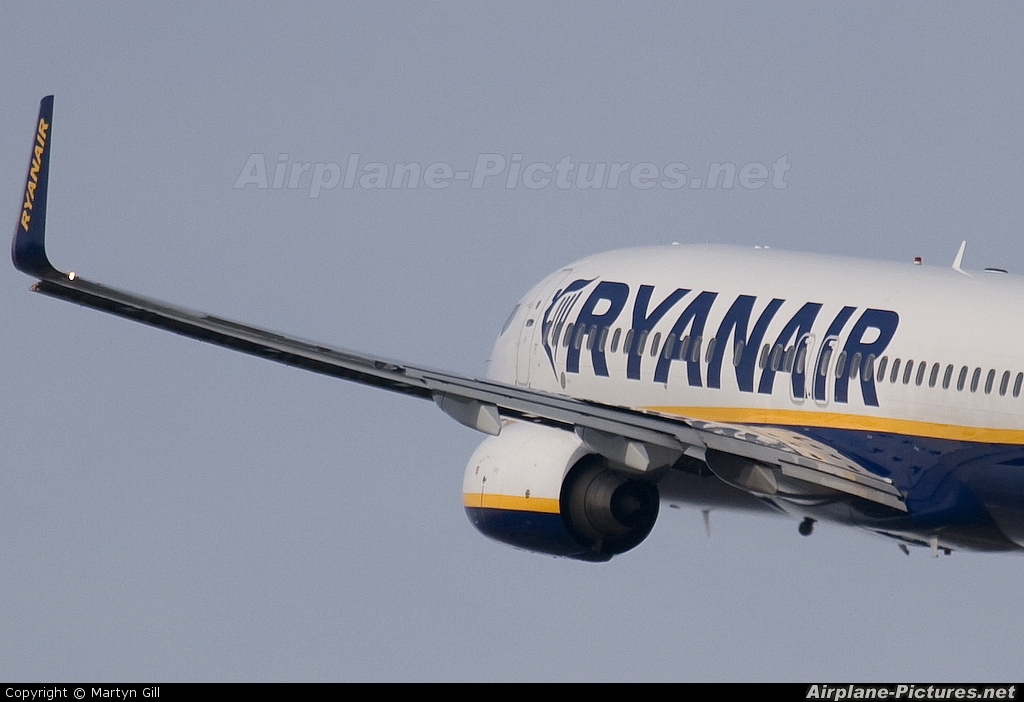 Ryanair EI-DYA aircraft at Leeds Bradford