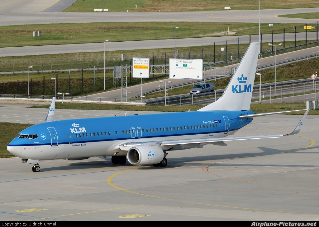 KLM PH-BGB aircraft at Munich
