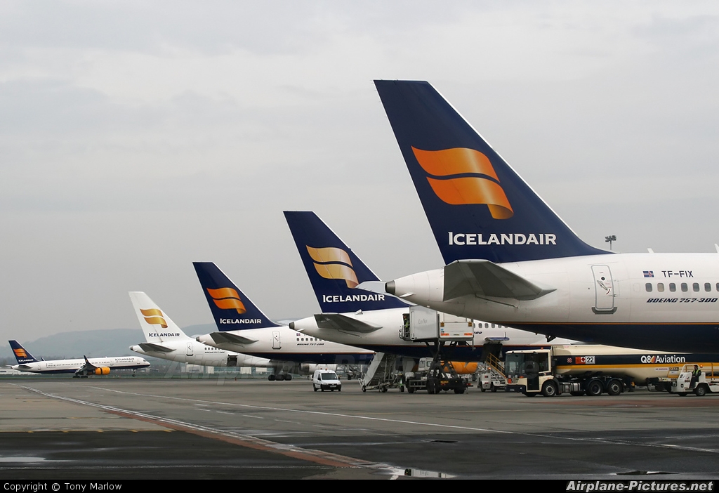 Icelandair TF-FIX aircraft at Glasgow