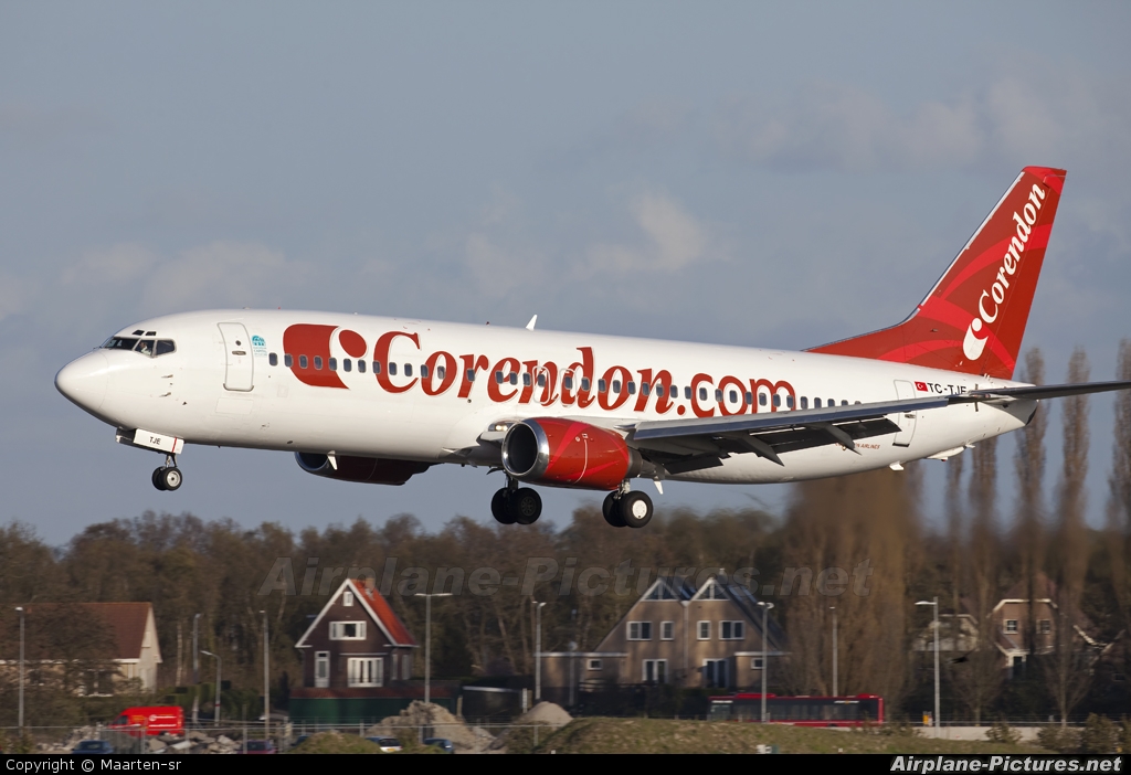 Corendon Airlines TC-TJE aircraft at Amsterdam - Schiphol
