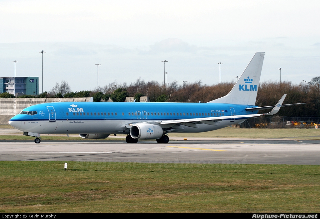 KLM PH-BXP aircraft at Manchester