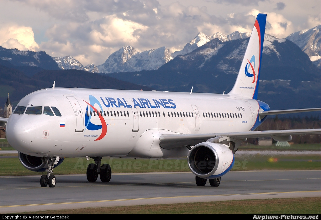 Ural Airlines VQ-BDA aircraft at Salzburg