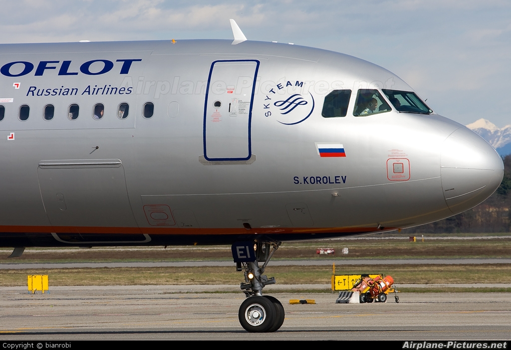 Aeroflot VQ-BEI aircraft at Milan - Malpensa