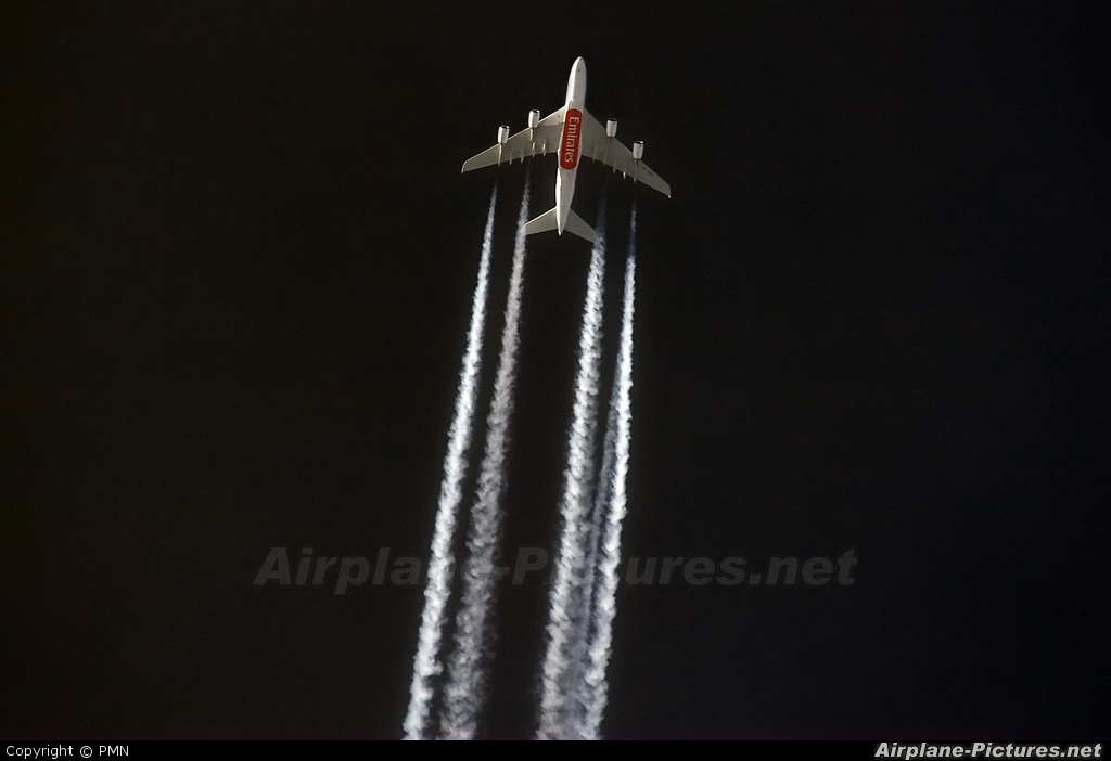 Emirates Airlines A6-EDC aircraft at In Flight - England