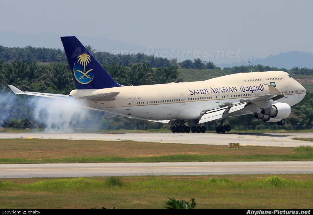 Saudi Arabian Airlines HZ-AIW aircraft at Kuala Lumpur Intl