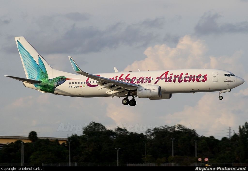 Caribbean Airlines  9Y-GEO aircraft at Fort Lauderdale - Hollywood Intl