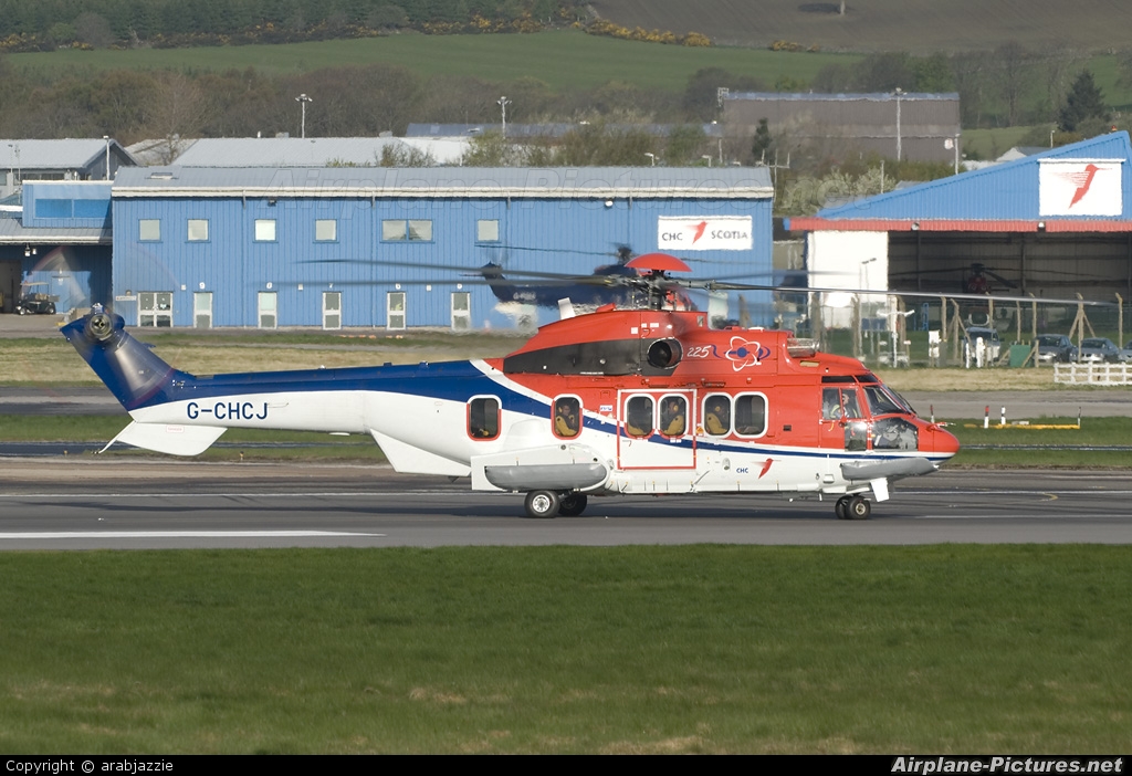 CHC Scotia G-CHCJ aircraft at Aberdeen / Dyce