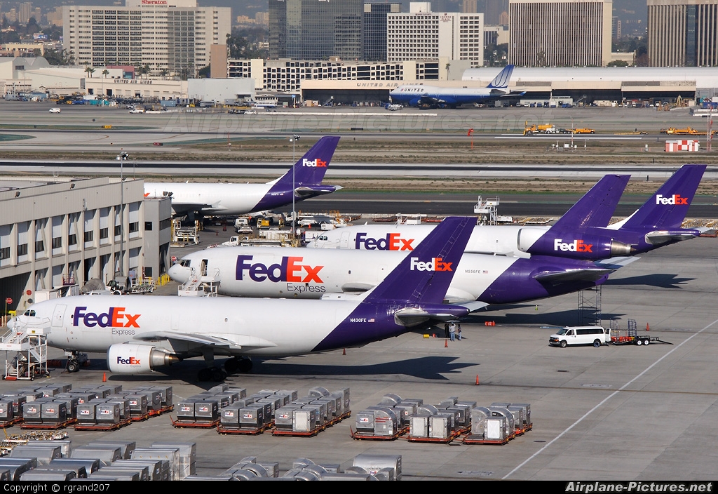 FedEx Federal Express N430FE aircraft at Los Angeles Intl