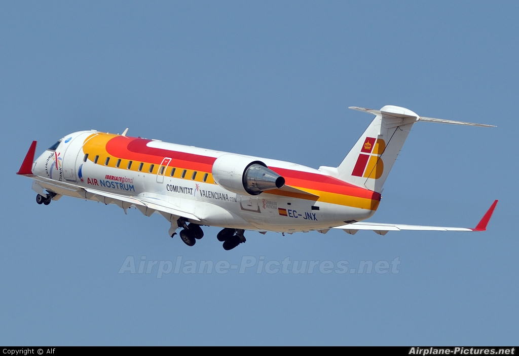 Air Nostrum - Iberia Regional EC-JNX aircraft at Alicante - El Altet