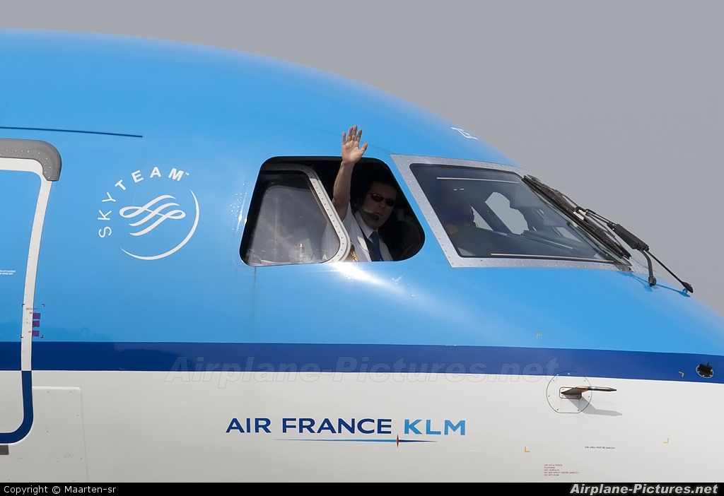 KLM Cityhopper PH-EZE aircraft at Amsterdam - Schiphol