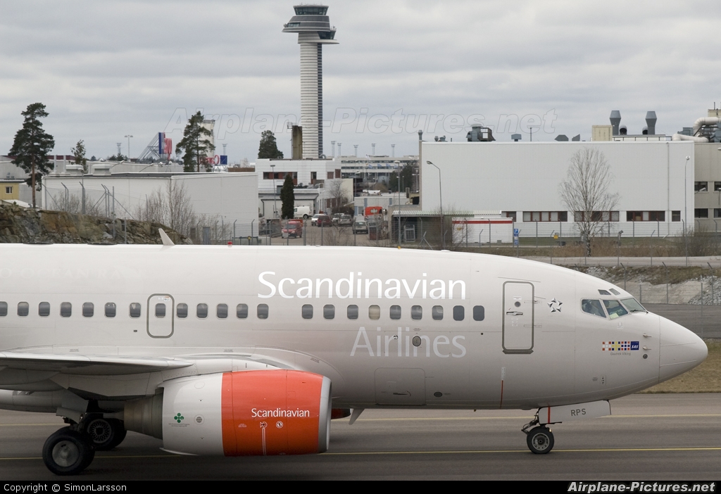 SAS - Scandinavian Airlines LN-RPS aircraft at Stockholm - Arlanda