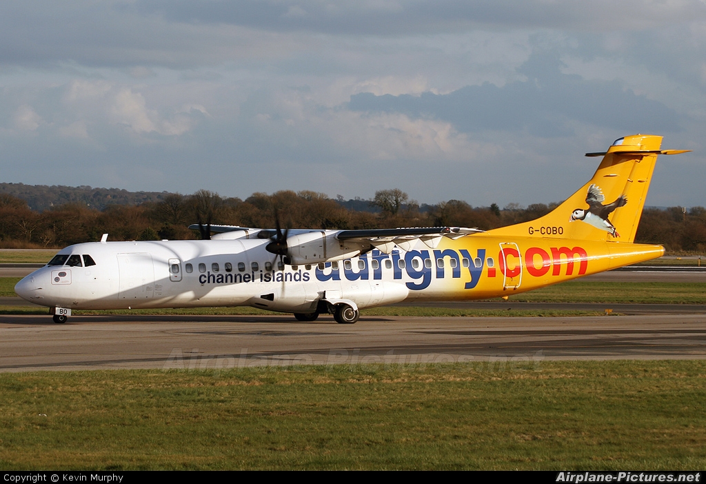 Aurigny Air Services G-COBO aircraft at Manchester