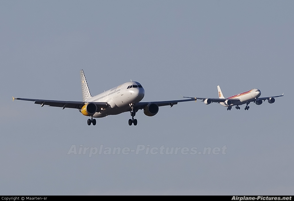 Vueling Airlines EC-JZI aircraft at Madrid - Barajas