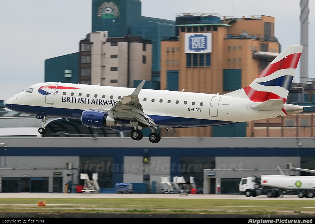 British Airways - City Flyer G-LCYF aircraft at London - City