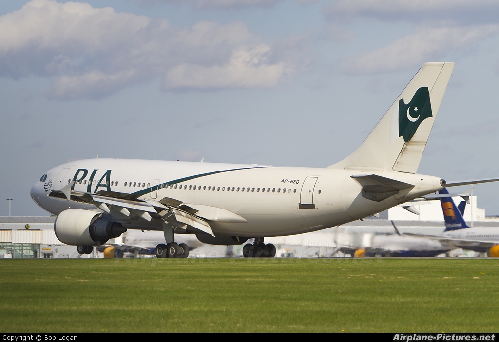 PIA - Pakistan International Airlines AP-BEQ aircraft at Glasgow
