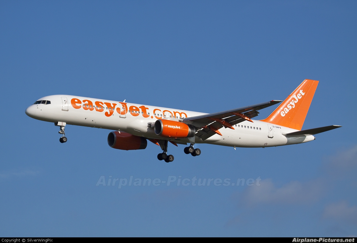 easyJet G-ZAPX aircraft at London - Stansted