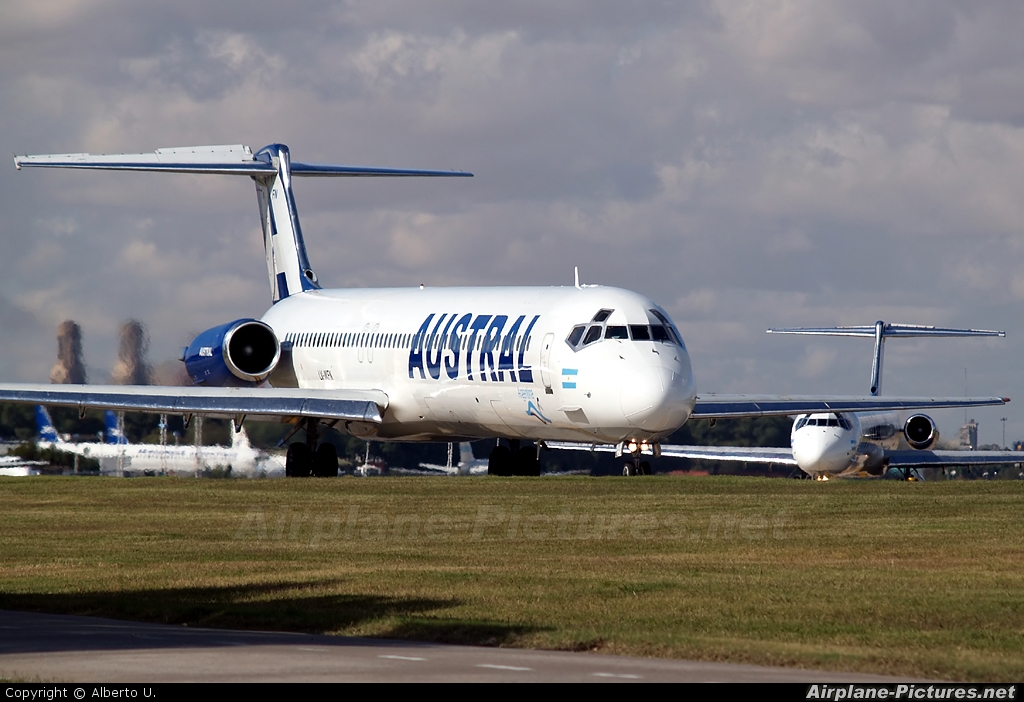 Austral Lineas Aereas LV-WFN aircraft at Buenos Aires - Jorge Newbery