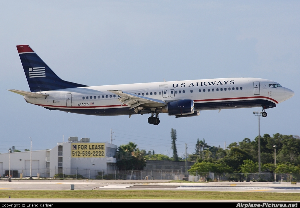 US Airways N440US aircraft at Fort Lauderdale - Hollywood Intl